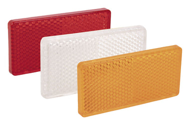 Cofan – Catadióptrico Rectangular Adhesivo Homologado | Colores Rojo, Ámbar y Blanco | Medidas 71x35 mm, 56x39 mm y 94x44 mm